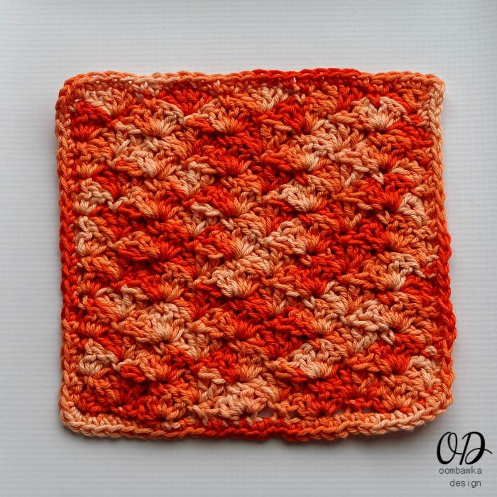 Orange Explosion Dishcloth | AllFreeCrochet.com