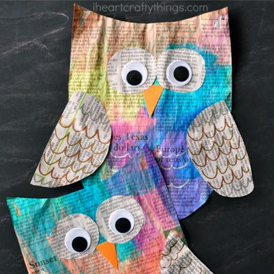 Night Owl Newspaper Craft