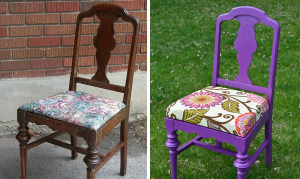 How to Paint a Chair with Bold Colors | DIYIdeaCenter.com