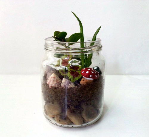 Mini Mason Jar DIY Garden