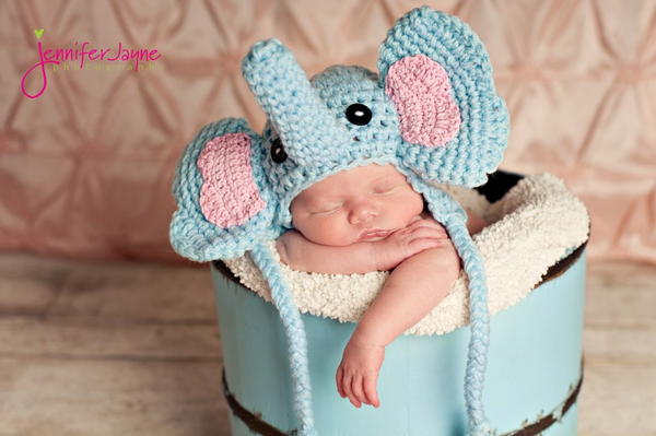 Elephant Crochet Hat Free Pattern