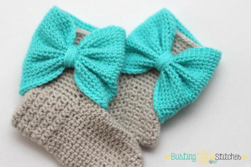 crochet square a to 5 how inch Crochet Bow Boots Slipper AllFreeCrochet.com Cuff crochet square a to 5 how inch Crochet Bow Boots Slipper AllFreeCrochet.com Cuff