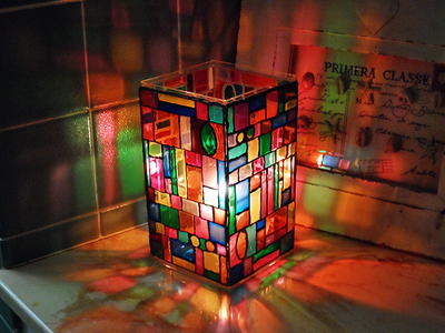 Stained Glass Mosaic Lamp