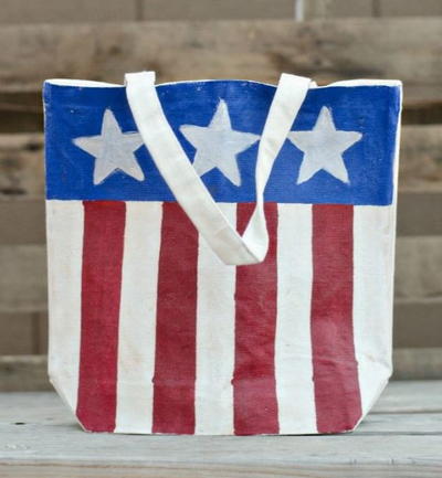 Red, White, and Blue Bag