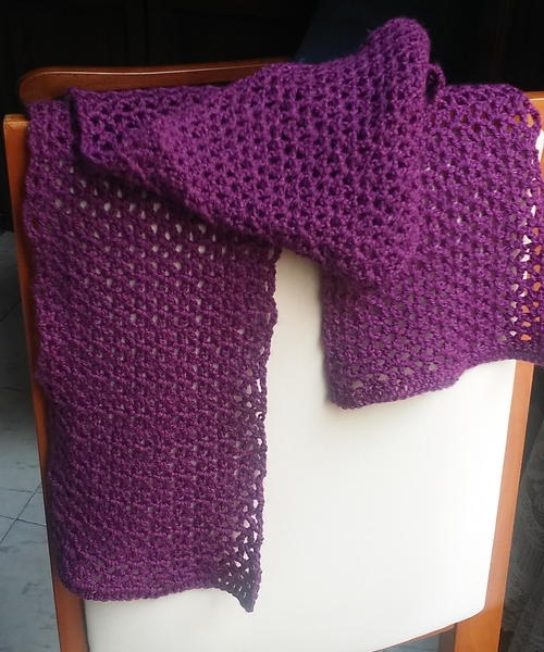 Gorgeous V-Stitch Scarf