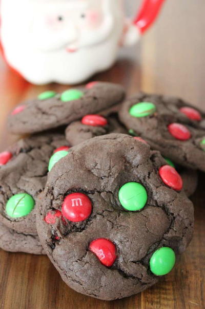 Chocolate Cake Mix Cookies