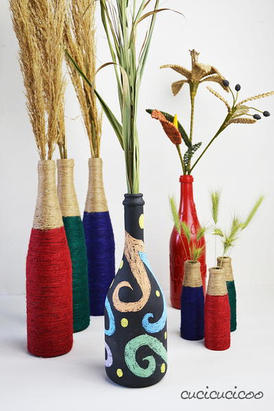 Personalized Recycled Bottle Vases