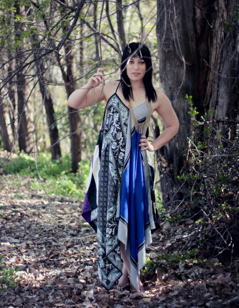 Boho Scarf Maxi Dress | AllFreeSewing.com Boho Scarf Maxi Dress | AllFreeSewing.com