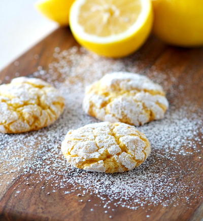 Aunt Bee's Lemon Whippersnaps (Cake Mix Crinkle Cookies)