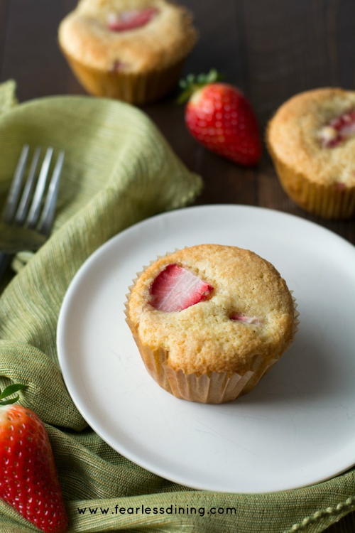Light and Fluffy Strawberry Muffins