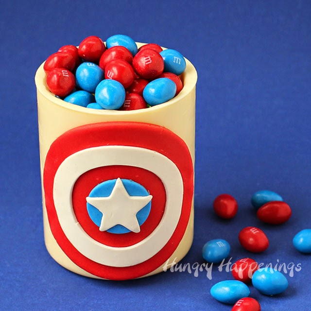 Captain America-Inspired Edible Jar