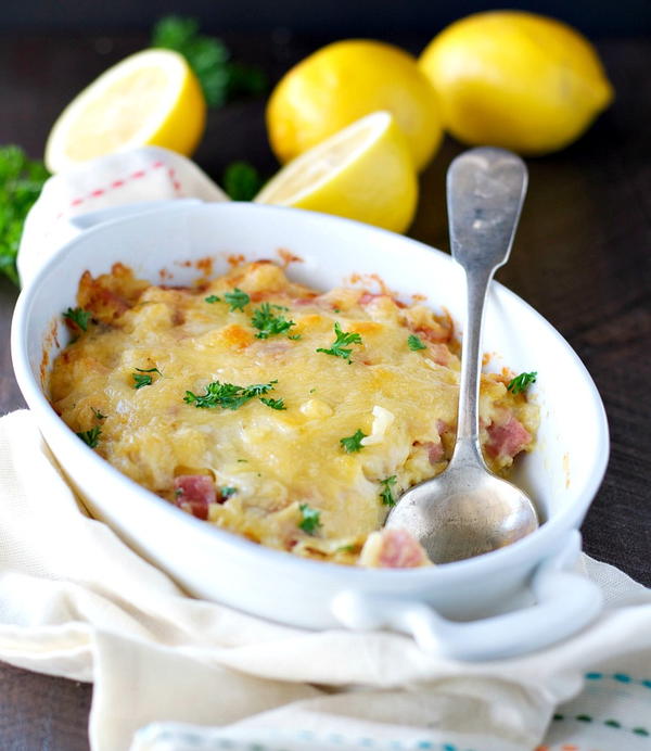 Chicken and Rice Cordon Bleu Casserole