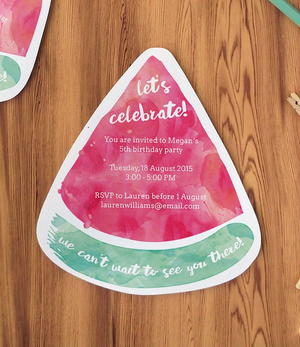 Watermelon Printable Party Invitations