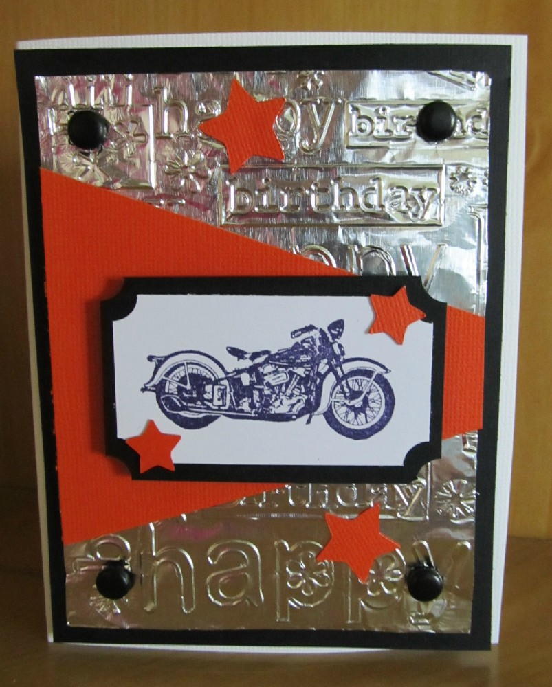 Motorcycle Birthday Card | AllFreePaperCrafts.com
