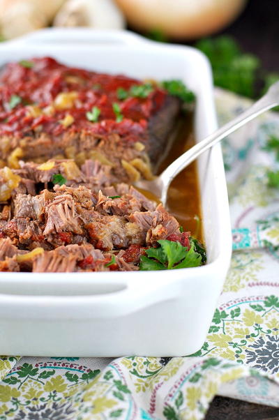 Melt-In-Your-Mouth Braised Beef Brisket