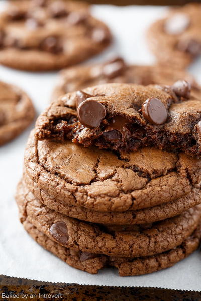 Double Chocolate Chip Nutella Cookies