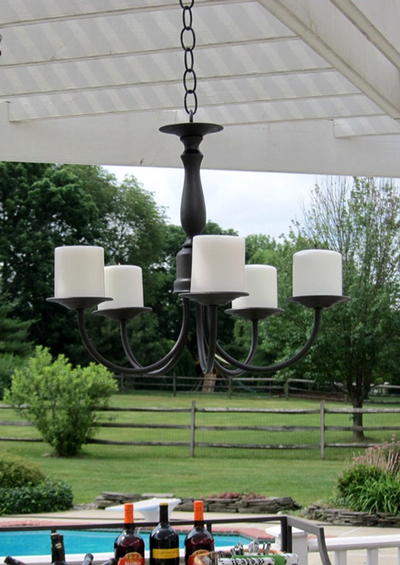 Outdoor Candle Chandelier