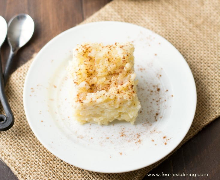 Quick and Easy Gluten Free Rice Pudding FaveGlutenFreeRecipes.com Quick and Easy Gluten Free Rice Pudding FaveGlutenFreeRecipes.com