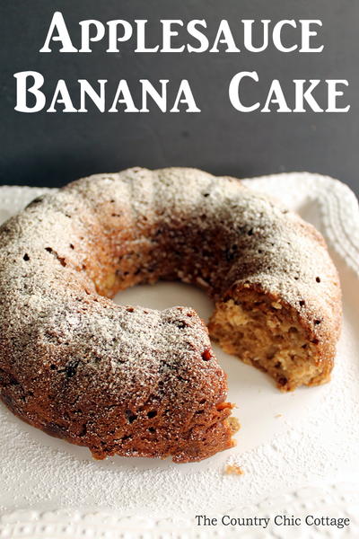 Applesauce Banana Cake Recipe