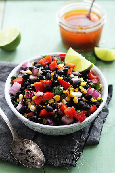 No-Cook Honey Chipotle Black Bean Salad