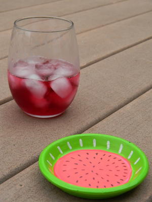 Juicy Watermelon Outdoor Coaster