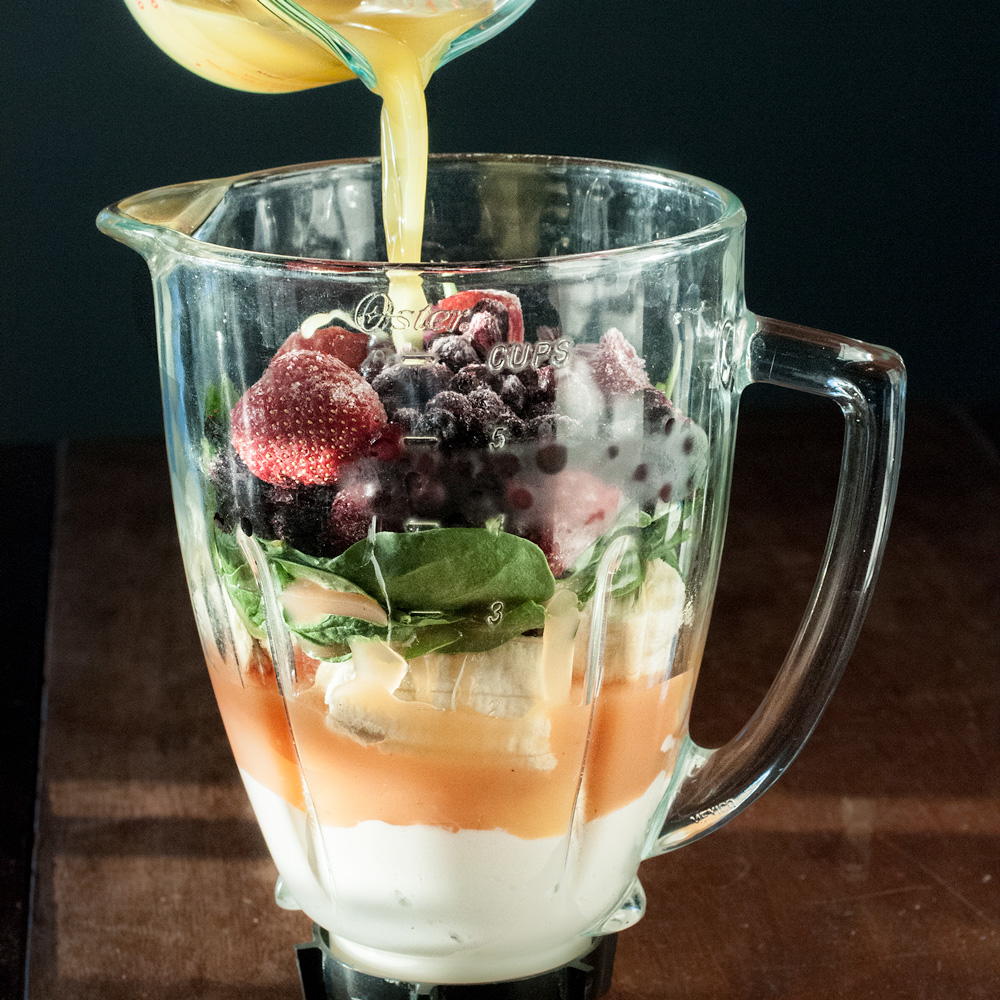 Strawberry Banana Spinach Smoothie