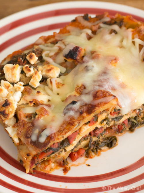 Vegetarian Spinach Artichoke Lasagna