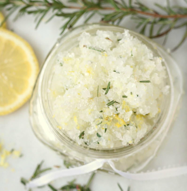 Rosemary Lemon DIY Body Scrub