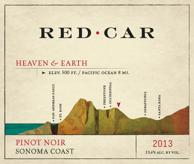 Red Car Heaven and Earth Pinot Noir 2013