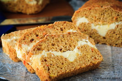 Cream Cheese Filled Carrot Bread