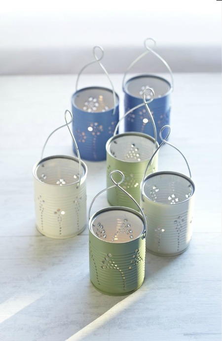 Romantic Tin Can Luminaries