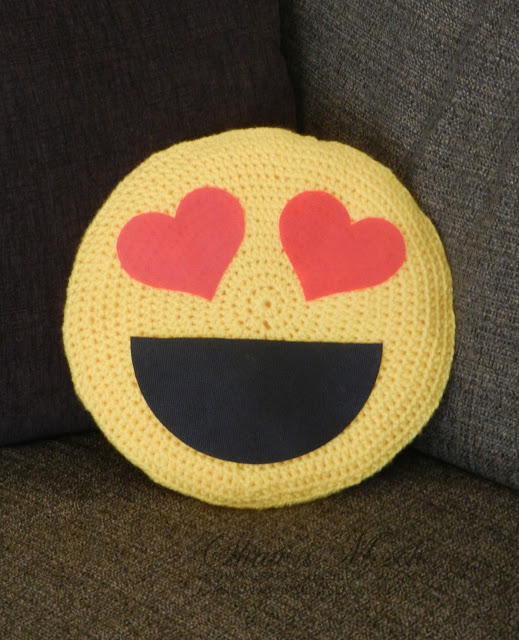 Emoji Crochet Pillow