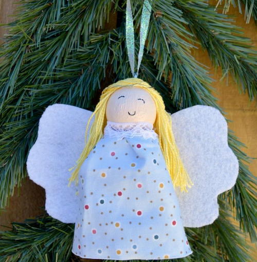 Glowing Angel DIY Ornament
