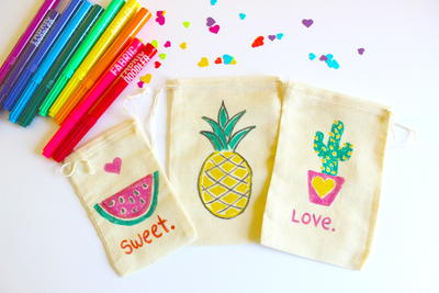 Colorful DIY Party Gift Bags