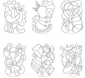 Awesome Abstract Coloring Pages Allfreepapercrafts Com