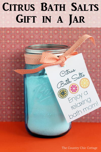 Citrus Bath Salts Gift in a Jar