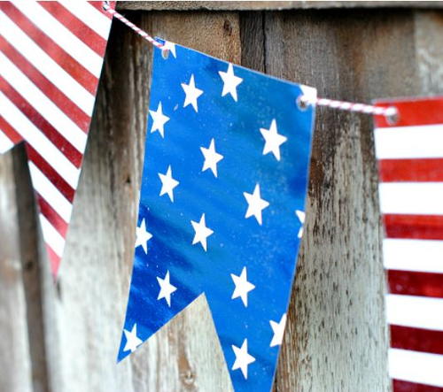 Festive 4th of July Printable Bunting