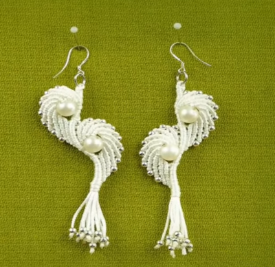 Angel Wings Macrame Earrings