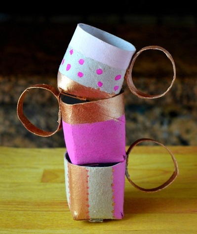 Toilet Paper Roll Tea Cups