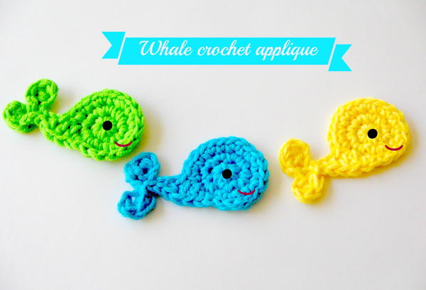 Whale Applique Crochet Pattern