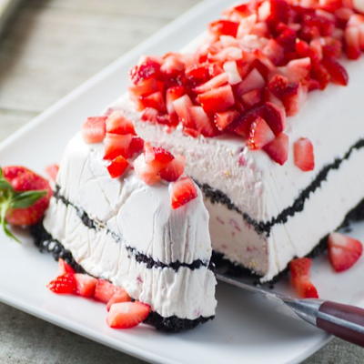 Frozen Strawberry Easy Dessert Recipe
