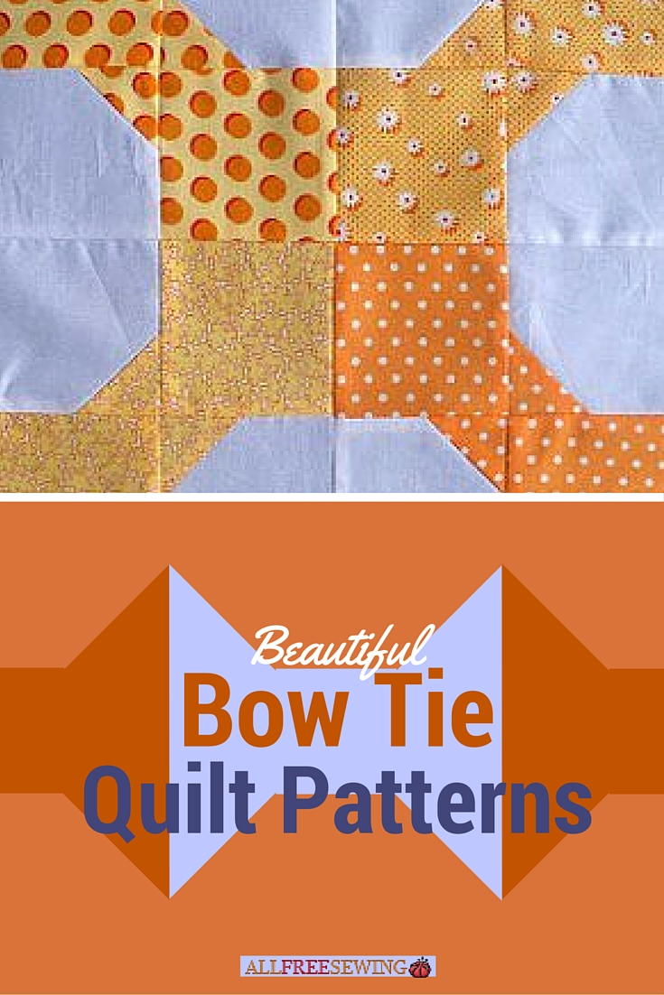 9 Beautiful Bow Tie Quilt Patterns | FaveQuilts.com 9-beautiful-bow-tie-quilt-patterns-favequilts-com