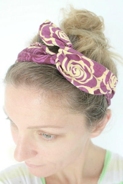 Wire and Fabric DIY Headband