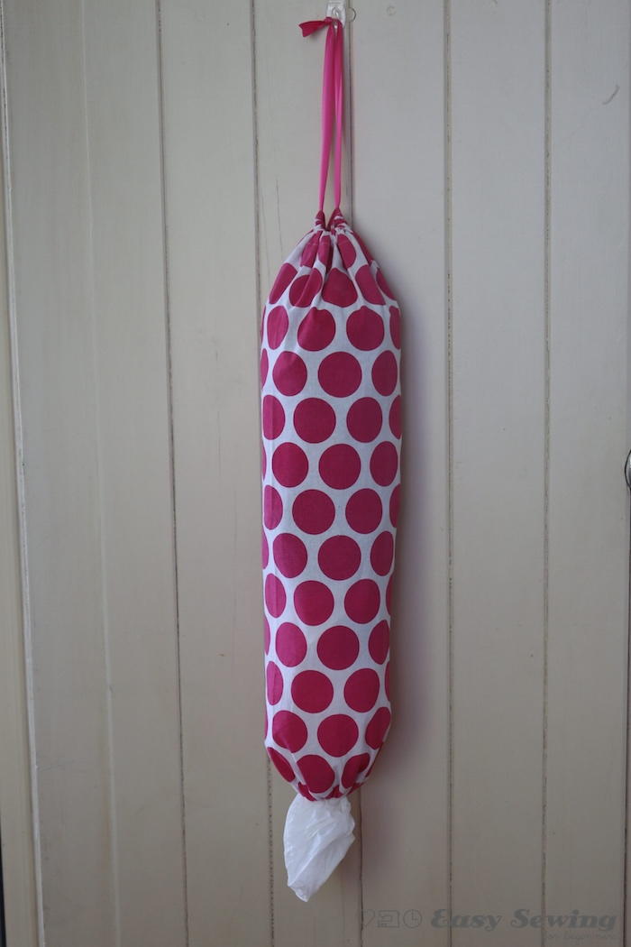 How to sew a grocery bag holder - A Pretty Nice Life