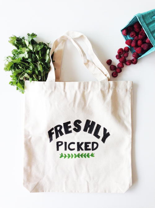 Farmers Market DIY Bag