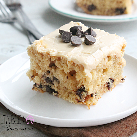 Peanut Butter Chocolate Chip Buttermilk Cake