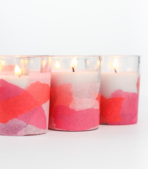 Easy Color Block Candles