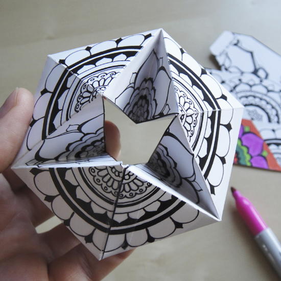 DIY Paper Kaleidocycle