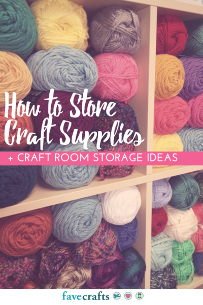 How to Store Craft Supplies + Craft Room Storage Ideas
