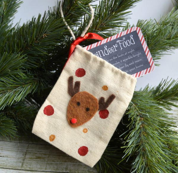 Reindeer Food Christmas Ornament Crafts for Kids